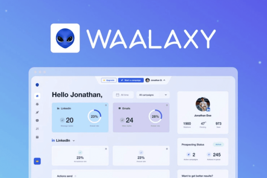 Waalaxy Review: LinkedIn's intuitive multichannel prospecting tool